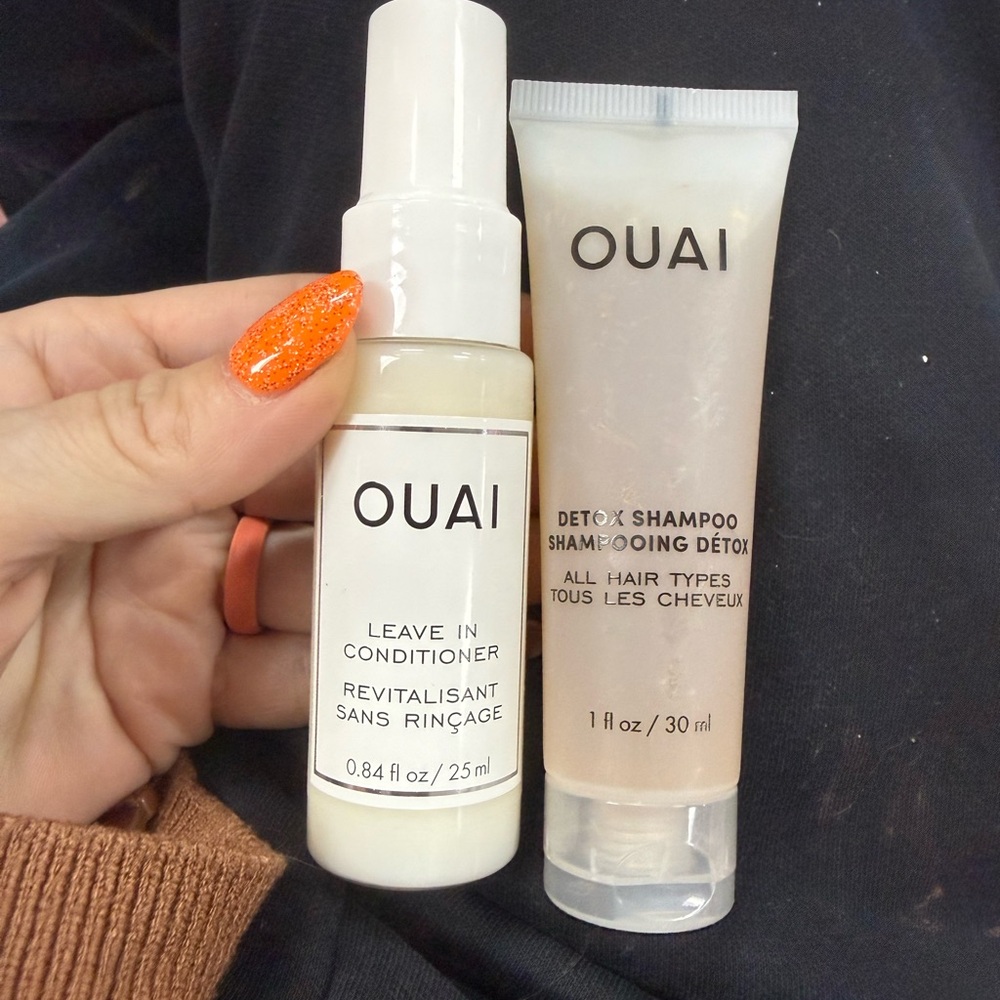 OUAI Hair Care Duo - Detox Shampoo and Leave in Conditioner